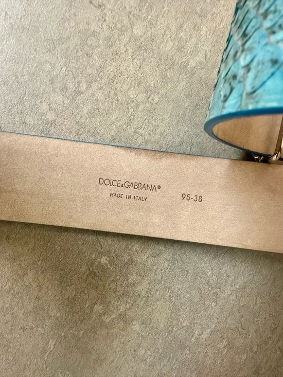 Vintage Dolce & Gabbana Python Belt - Picture 6 of 7